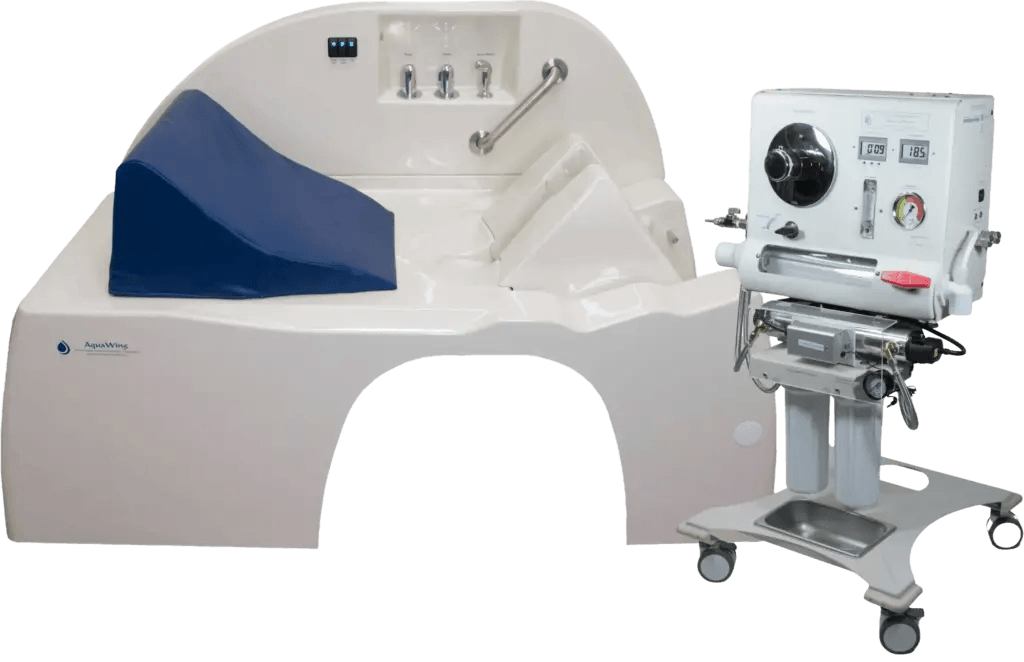 AquaWing and Aquanet APS-100 colon hydrotherapy system combo for professional medical use.