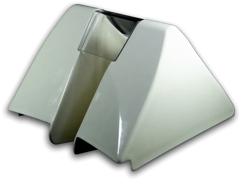 AquaWing Leg Support for AquaWing treatment table, medical positioning accessory for colon hydrotherapy procedures.