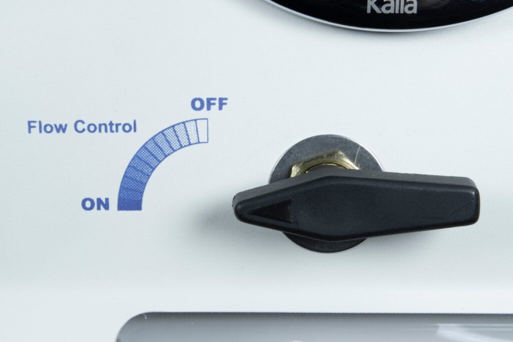 Flow control knob for Aquanet APS-100 colon hydrotherapy system.