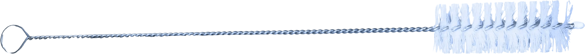 Metal spiral wire AquaWing cleaning brush with a looped handle, designed for cleaning pipes and various surfaces.