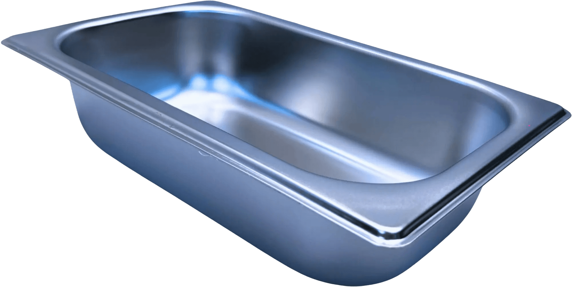 Stainless steel tray 4 for medical utensil storage and organization in clinical settings.