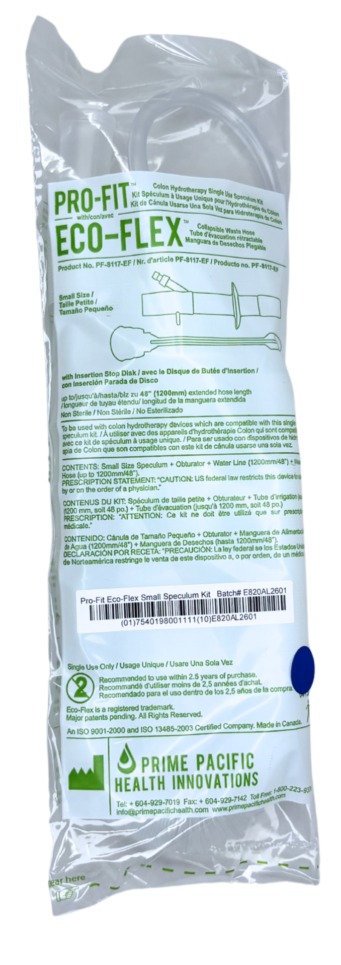 Eco-Flex Kit with Insertion Stop, Small (Green Bag)
