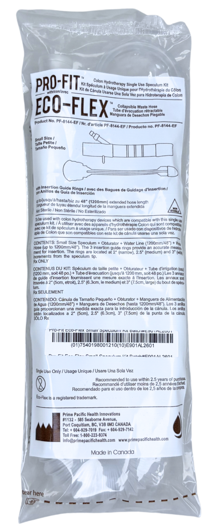 Eco-Flex Kit with Insertion Guide Rings, Small (Brown Bag)